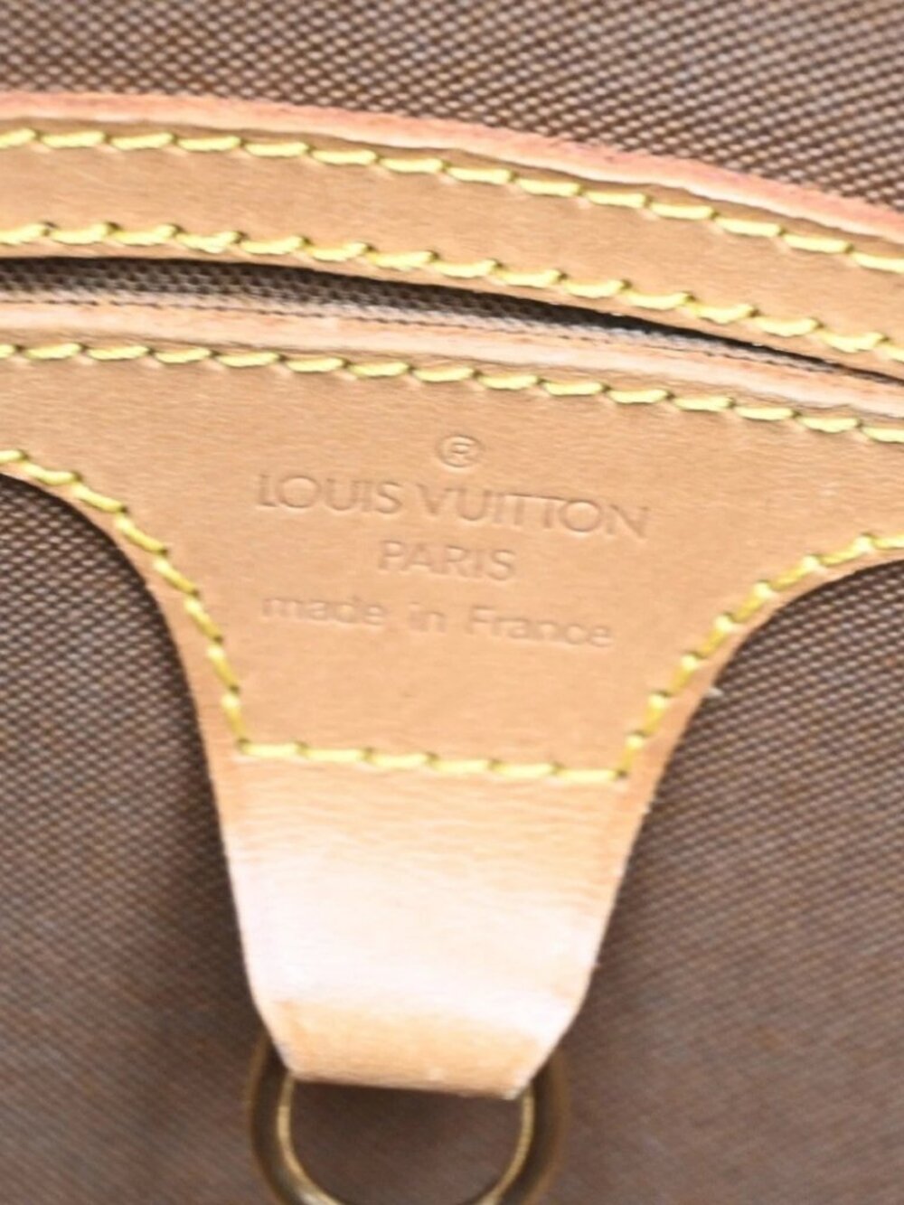 LOUIS VUITTON LV Logo Ellipse MM Hand Bag Monogram Leather Brown - Picture 12 of 16